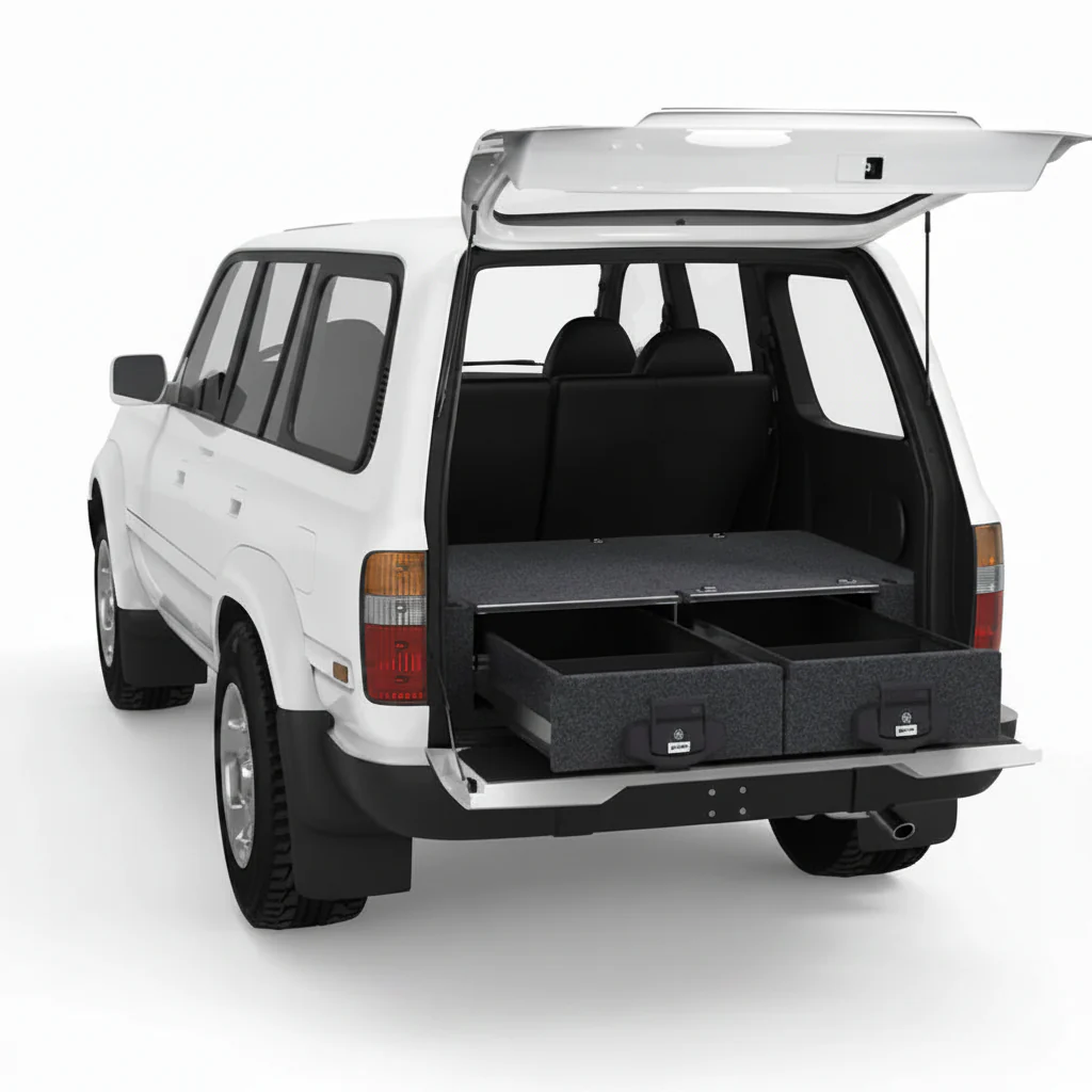 4wd Interiors Drawer System Suitable for Toyota LandCruiser 80 Series