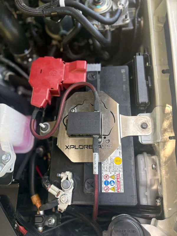 Battery Replacement Tie Down Clamp with 4 Midi Fuse Holder - Suitable for 70 Series LandCruiser 2024+ - Image 4