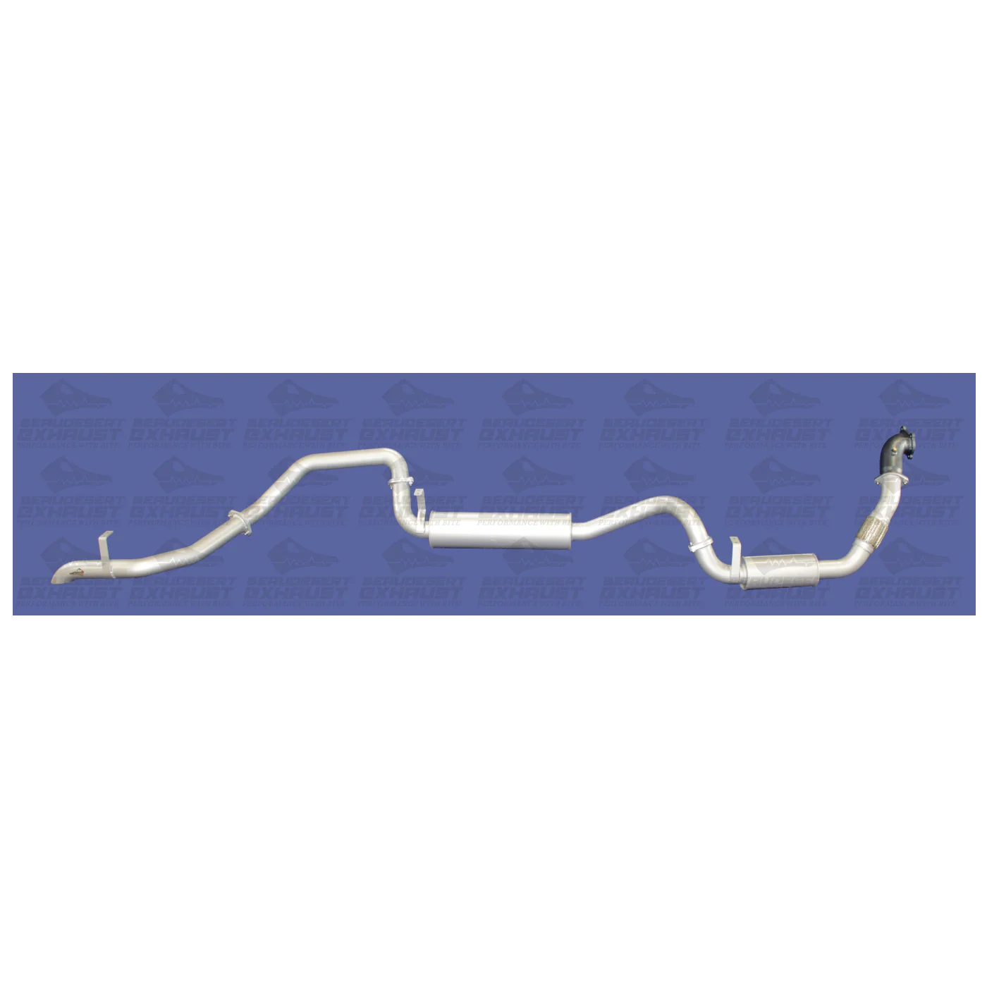 Beaudesert Exhaust - Suitable for TOYOTA LANDCRUISER 1990-1997 3″ 80 Series Ute 4.2L Turbo Diesel Exhaust - Image 2