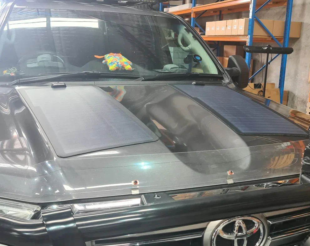 Bonnet Solar Panel - Suitable for Toyota Landcruiser LC200 - 100-Watt - Image 3