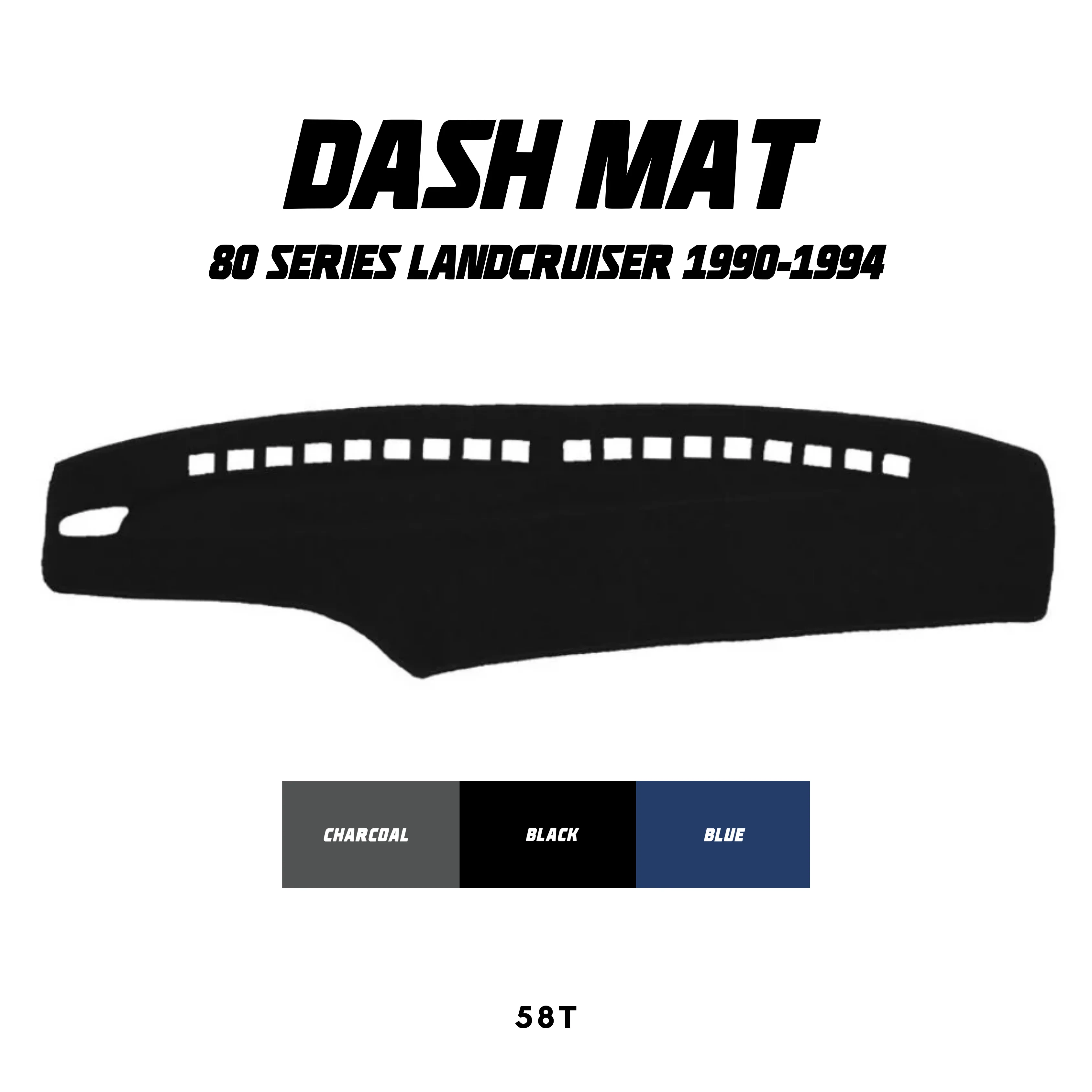 Dash Mat - Suitable for use with 80 Series LandCruiser (90-94)