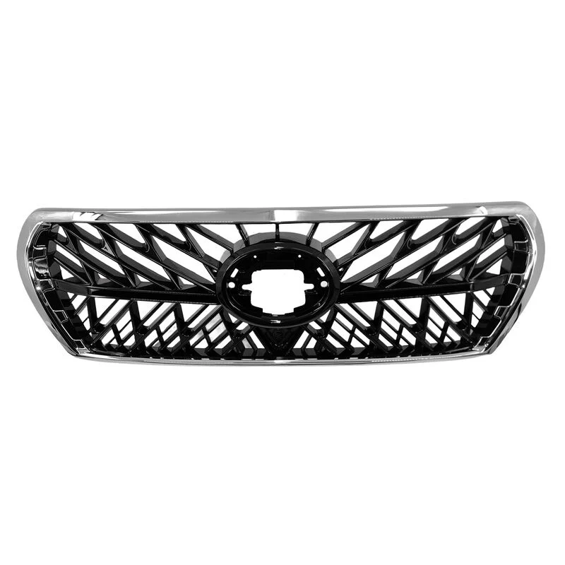 Front Grille Gloss Black With Chrome - Suitable For Toyota Landcruiser 200 Series LC200 (2007-2015)