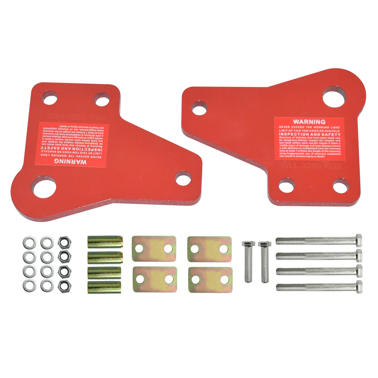 Front Recovery Tow Point Set - Suitable For Toyota Hilux KUN26 GGN25 (2005-2015) - Image 3