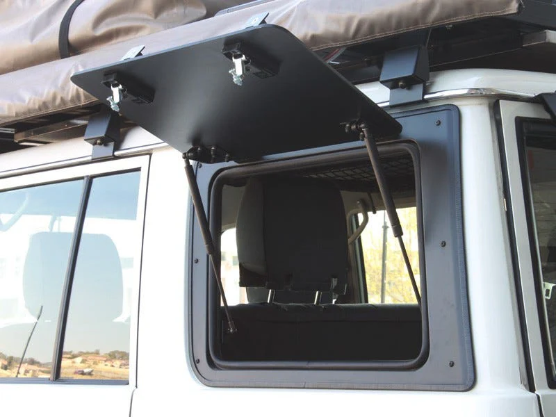 Toyota Land Cruiser 76 Gullwing Window / Left Hand Side Aluminium - Image 2