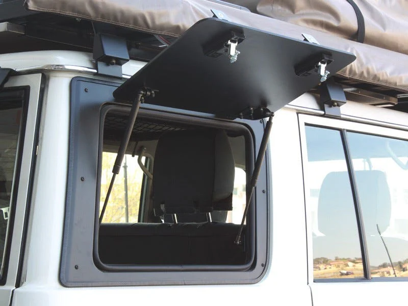 Toyota Land Cruiser 76 Gullwing Window / Right Hand Side Aluminium - Image 2