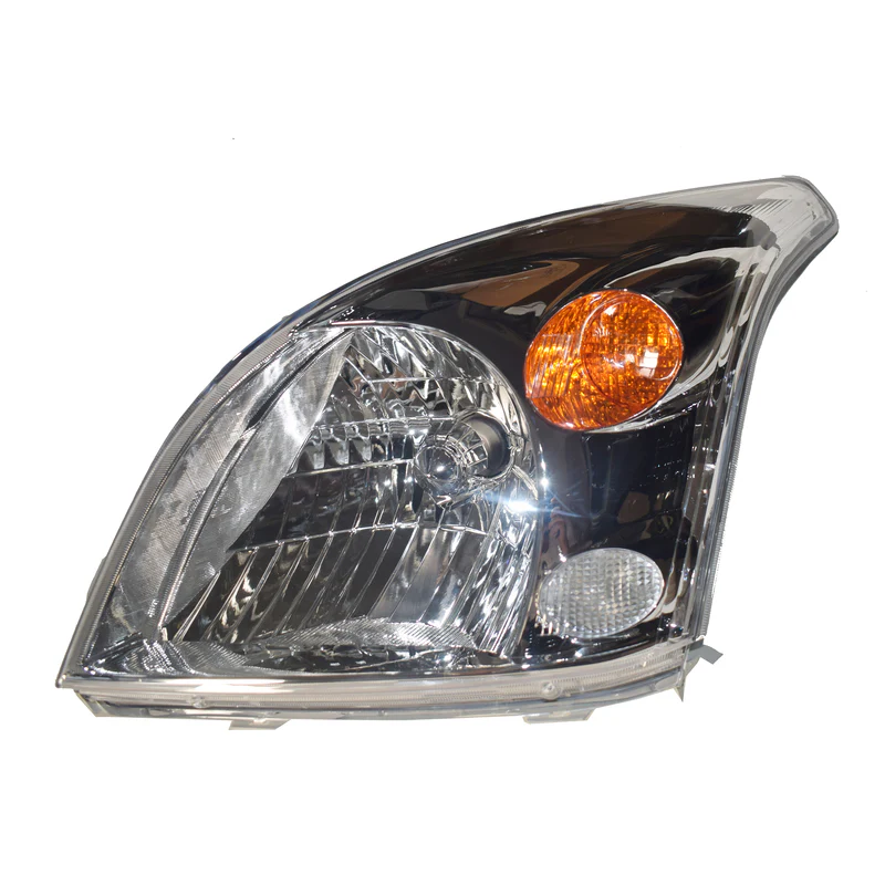 Headlights (Pair) Chrome - Suitable For Toyota LandCruiser Prado 120 Series (2002-2009) - Image 2
