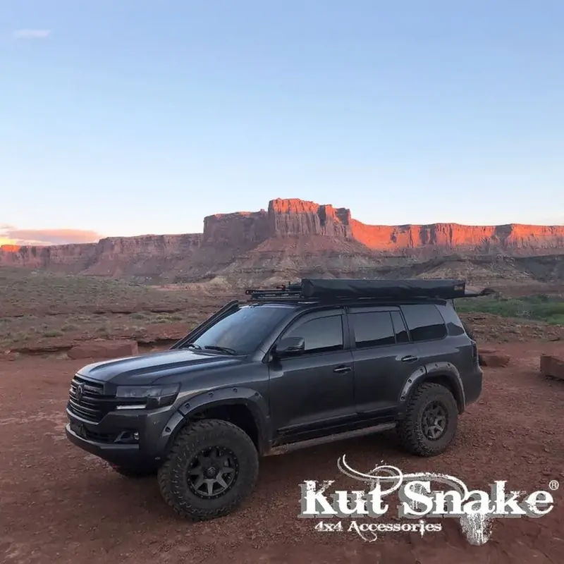 Kut Snake Flares Front & Rear Set - Suitable for Toyota Landcruiser 200 Series ABS, Texture Finish (Code #38) - Image 2