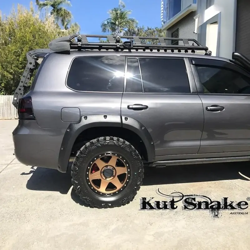 Kut Snake Flares Front & Rear Set - Suitable for Toyota Landcruiser 200 Series ABS, Texture Finish (Code #38) - Image 4