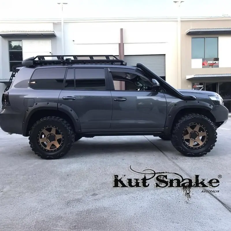 Kut Snake Flares Front & Rear Set - Suitable for Toyota Landcruiser 200 Series ABS, Texture Finish (Code #38) - Image 6