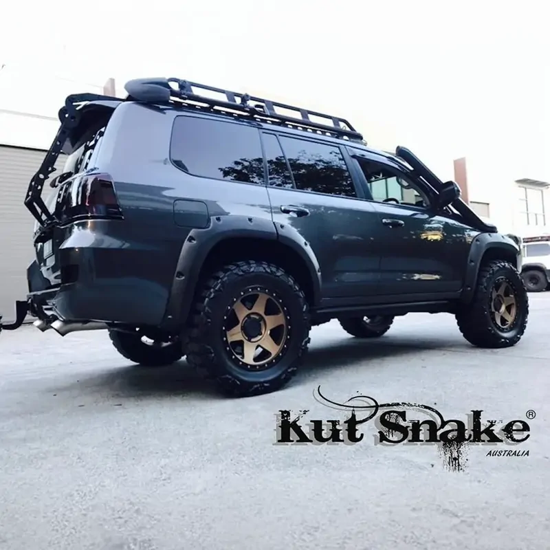Kut Snake Flares Front & Rear Set - Suitable for Toyota Landcruiser 200 Series ABS, Texture Finish (Code #38) - Image 9