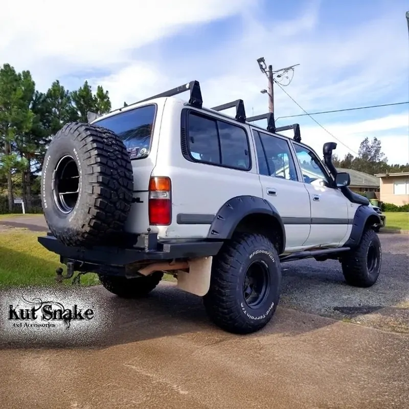 Kut Snake Flares Front & Rear Set - Suitable for Toyota Landcruiser 80 Series - Monster 1990-1997 ABS (Code #5) - Image 6