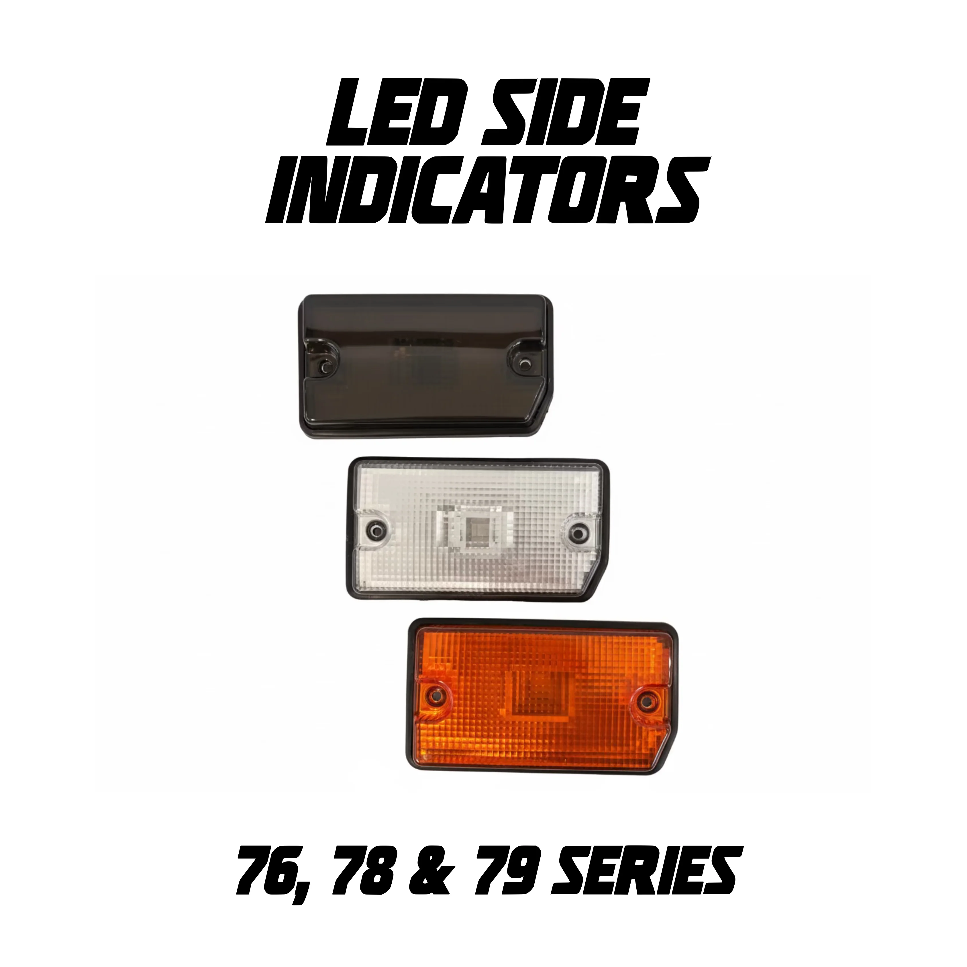 LED Side Indicators for 70 Series Landcruiser - Pair