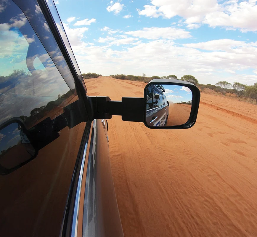 MSA 4x4 POWER FOLD™ Towing Mirrors - suitable for Landcruiser 76-78 Series 09/2023-Current (Black, Electric, Indicators, Power Fold) - TM452 - Image 4