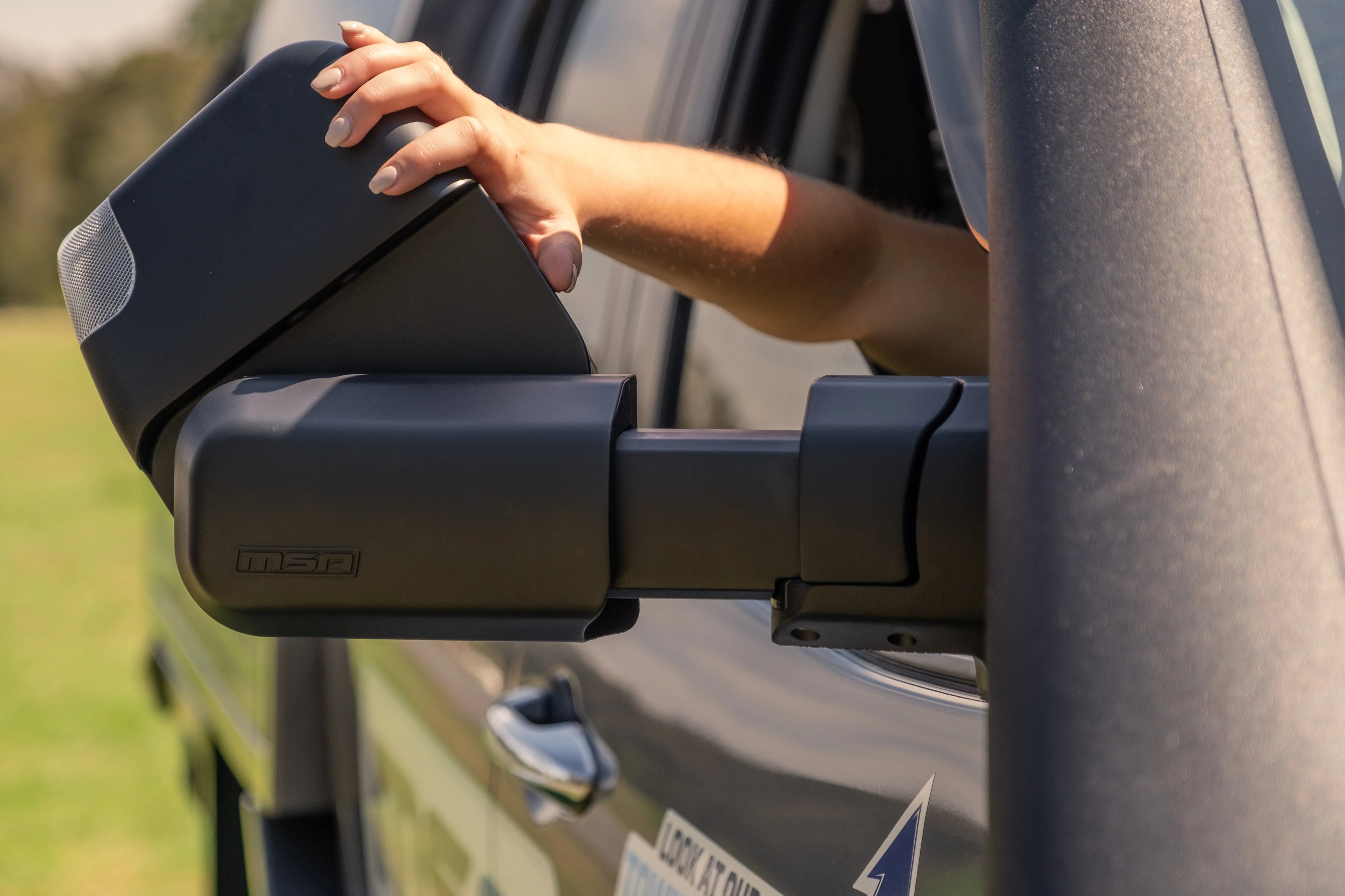 MSA 4x4 Towing Mirrors - suitable for Landcruiser 200 Series 2007-2021 (Chrome, Electric) - TM301 - Image 4