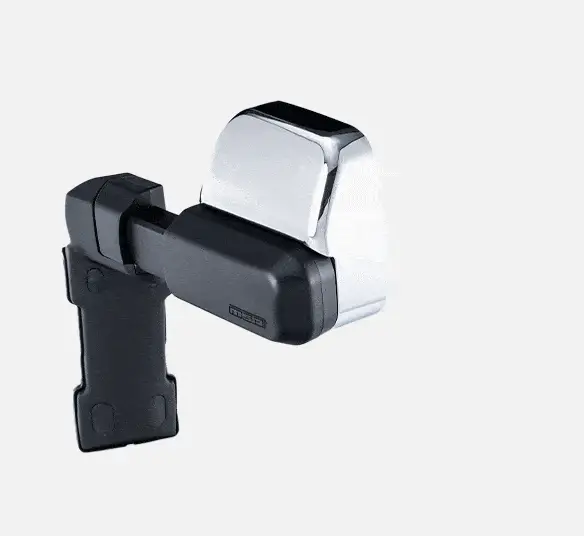 MSA 4x4 Towing Mirrors - suitable for Landcruiser 70-79 Series 1984-Current (Chrome, Manual) - TM401 - Image 2