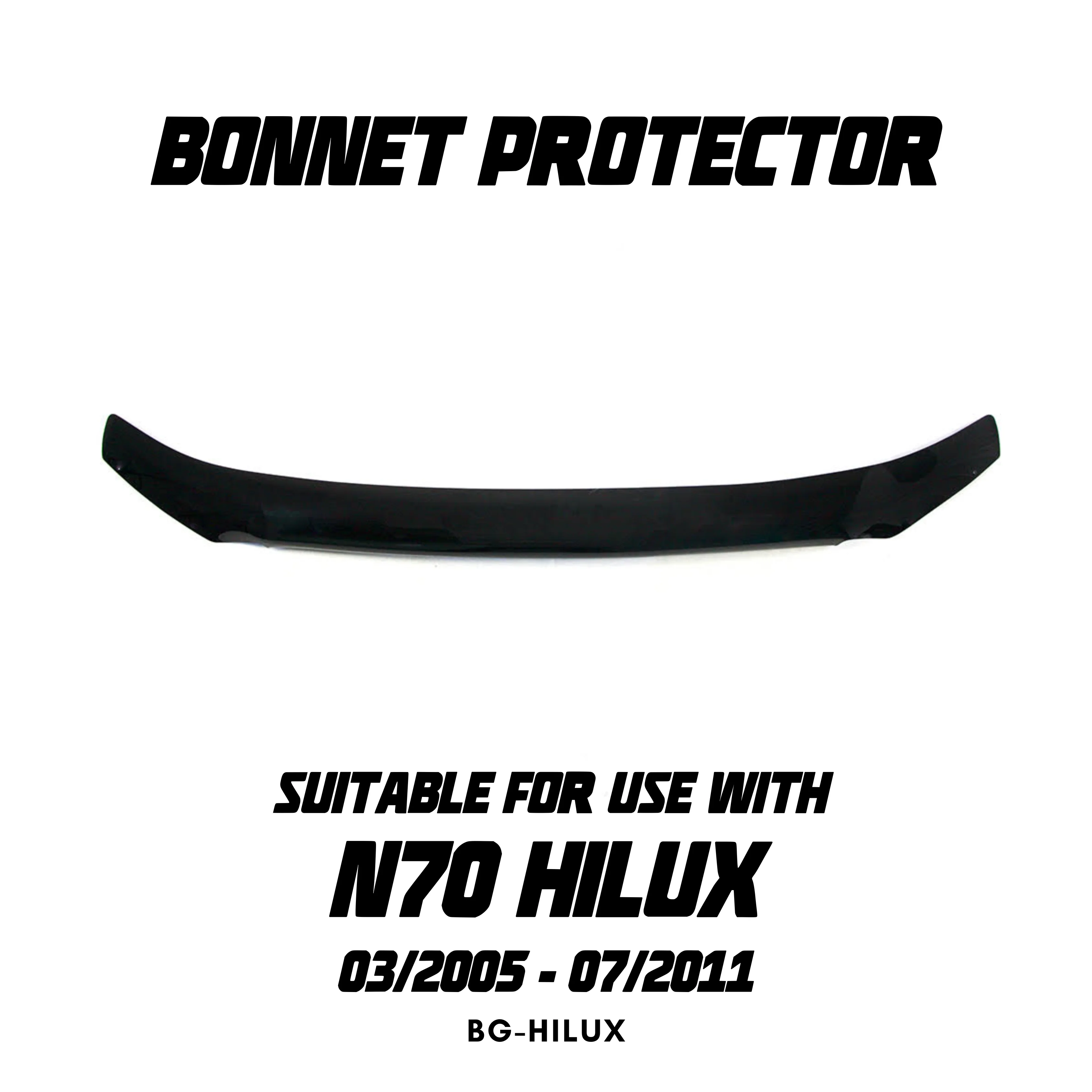 OCAM Bonnet Protector - Suitable for use with N70 Hilux 03/2005-07/2011