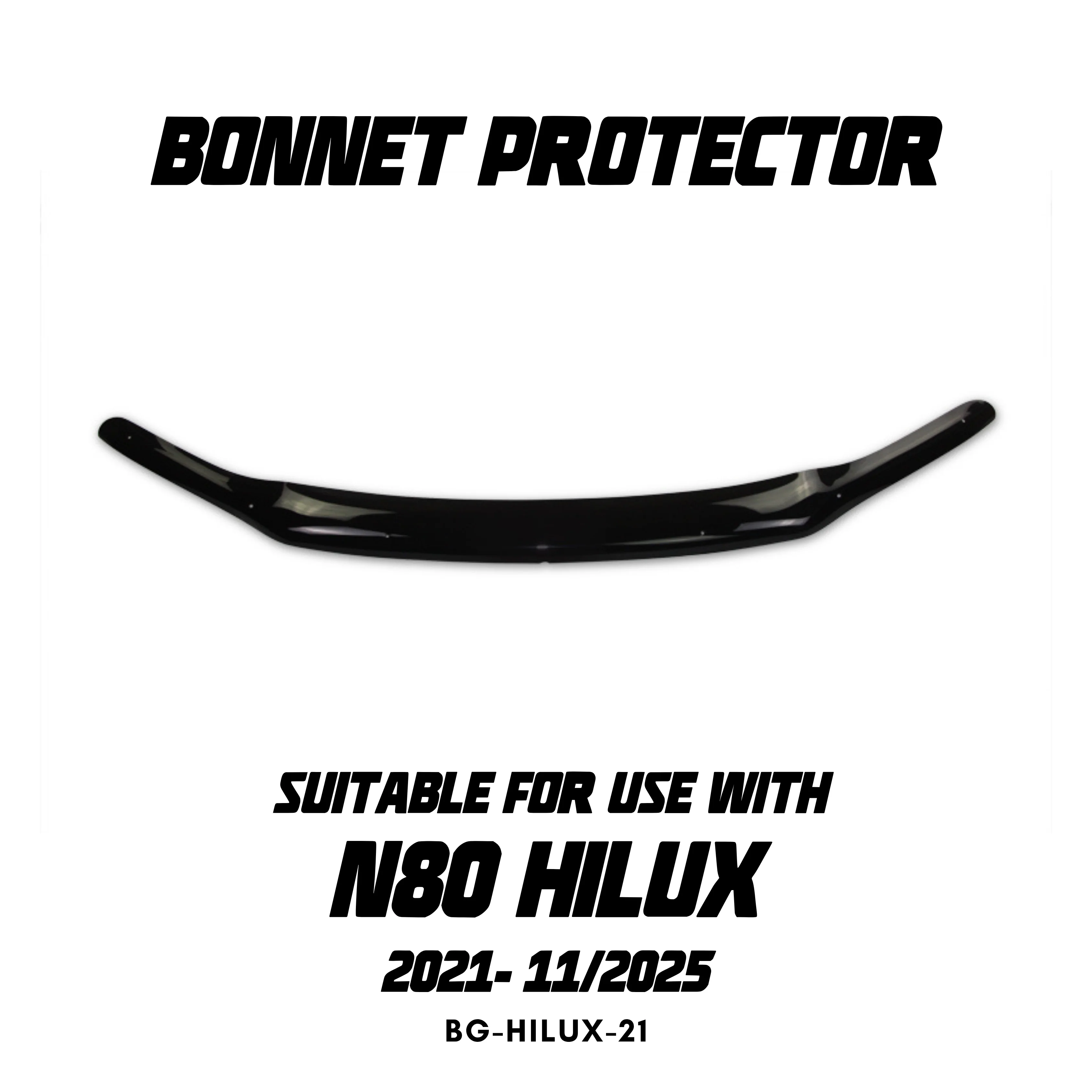 OCAM Bonnet Protector - Suitable for use with N80 Hilux 2021- 11/2025