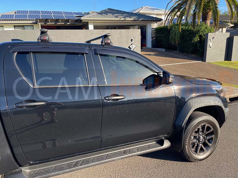 OCAM Weather Shields (4pce) - Suitable for use with N80 Hilux 2015-ON - Image 3
