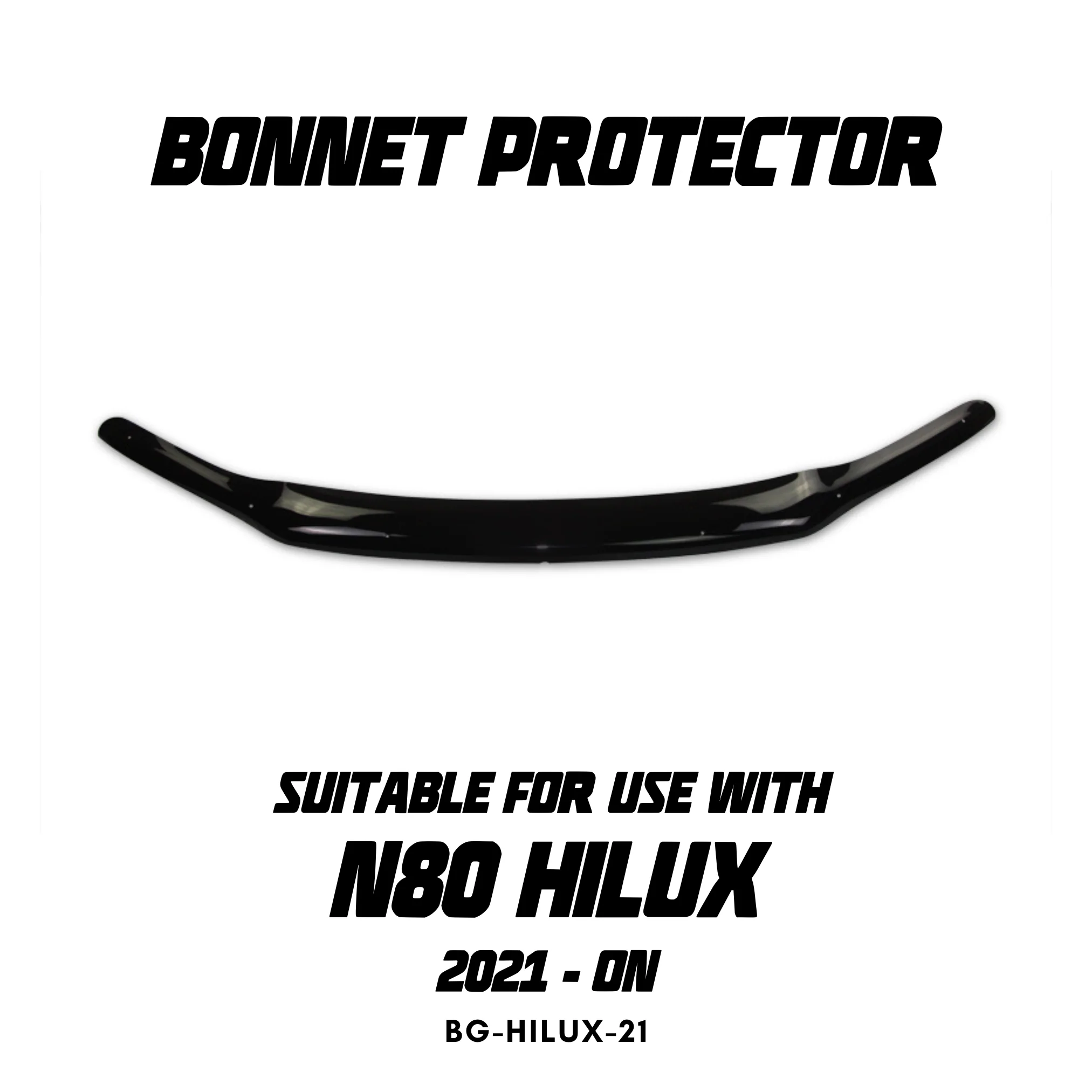 OCAM Weather Shields & Bonnet Protector - To Suit N80 Hilux 2021-On - Image 6