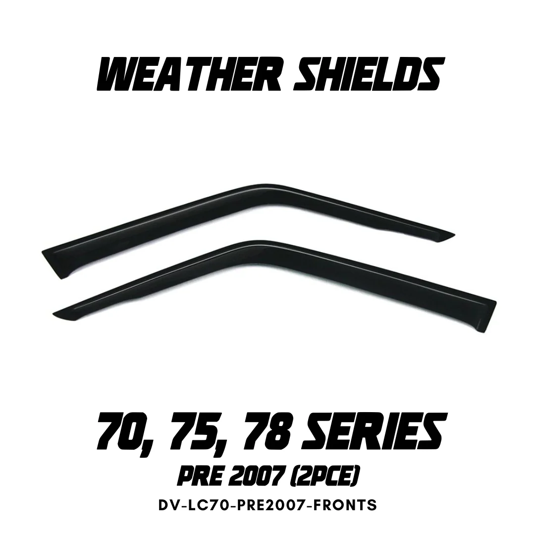 OCAM Weather Shields & Bonnet Protector - To Suit Single Cab 70/75/78 Series LandCruiser Pre-2007 - Image 2