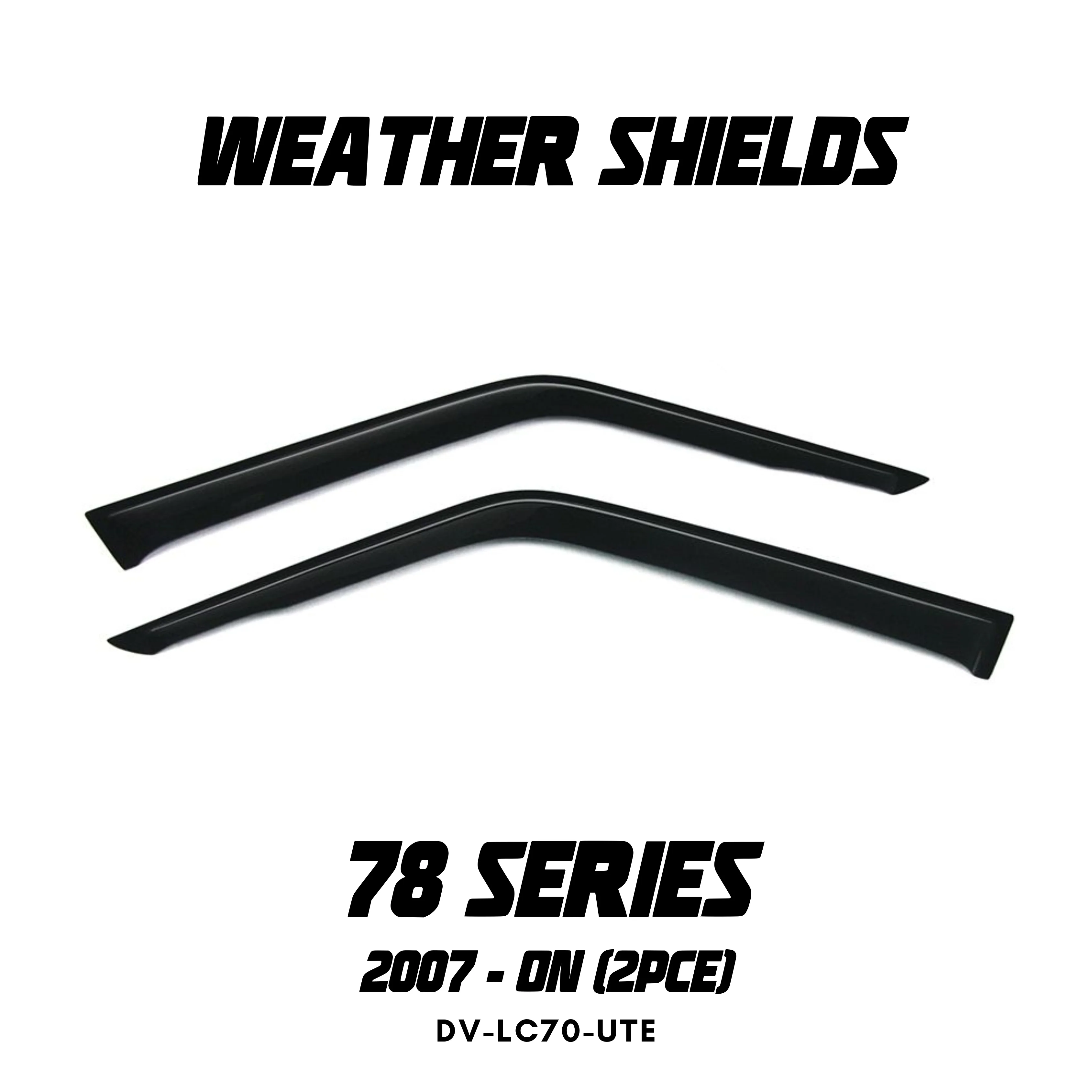 OCAM Weather Shields & Bonnet Protector - To Suit Single Cab 78 Series LandCruiser 11/2023-On - Image 2