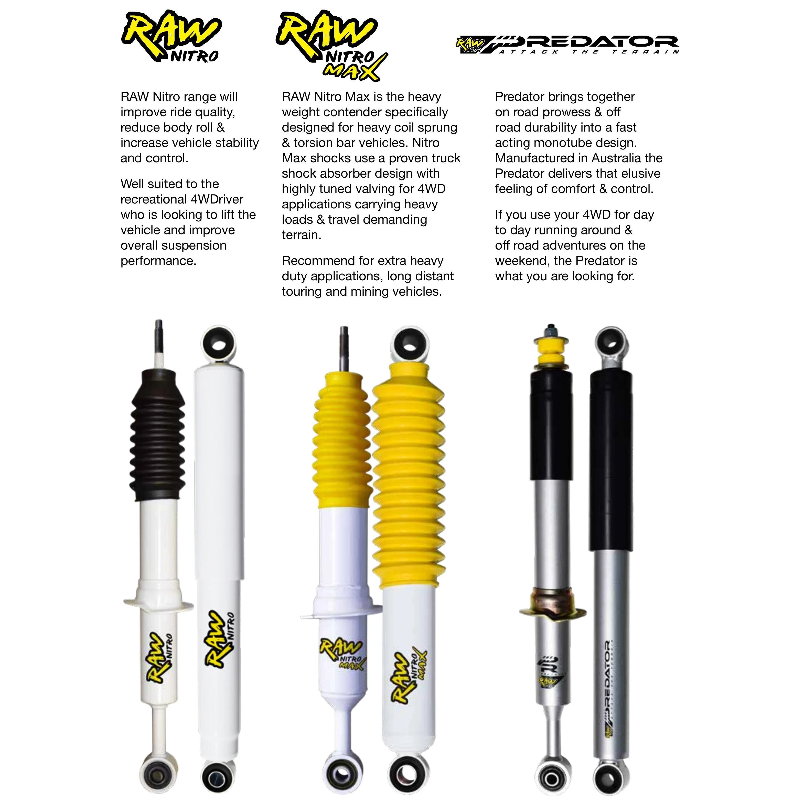 RAW 4x4 Suspension Kit - 2 Inch Suitable for 78 Series (1999-ON) FZJ78 HZJ78 VDJ78 - Image 3