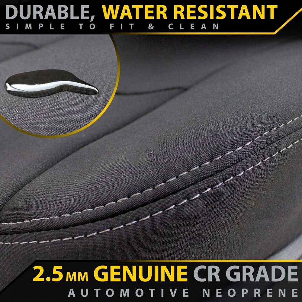 Razorback 4x4 - Toyota Landcruiser 76 Series - Post-Facelift (GDJL76R) - GP4 Neoprene Rear Row Seat Covers (In Stock) - Image 2