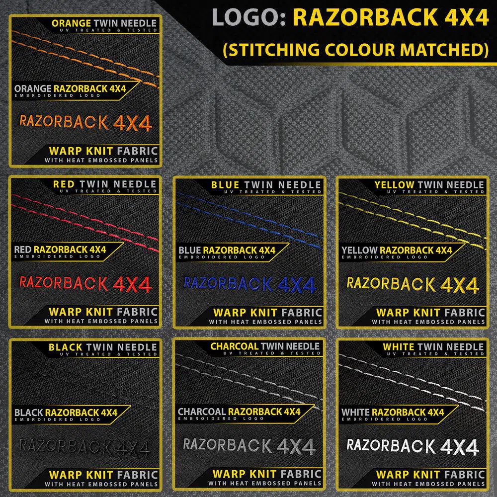 Razorback 4x4 - Toyota Hilux 8th Gen 48V V-Active (Cloth Seats) - SR & SR5 - GP6 Premium Neoprene 2x Front Seat Covers (Available) - Image 6
