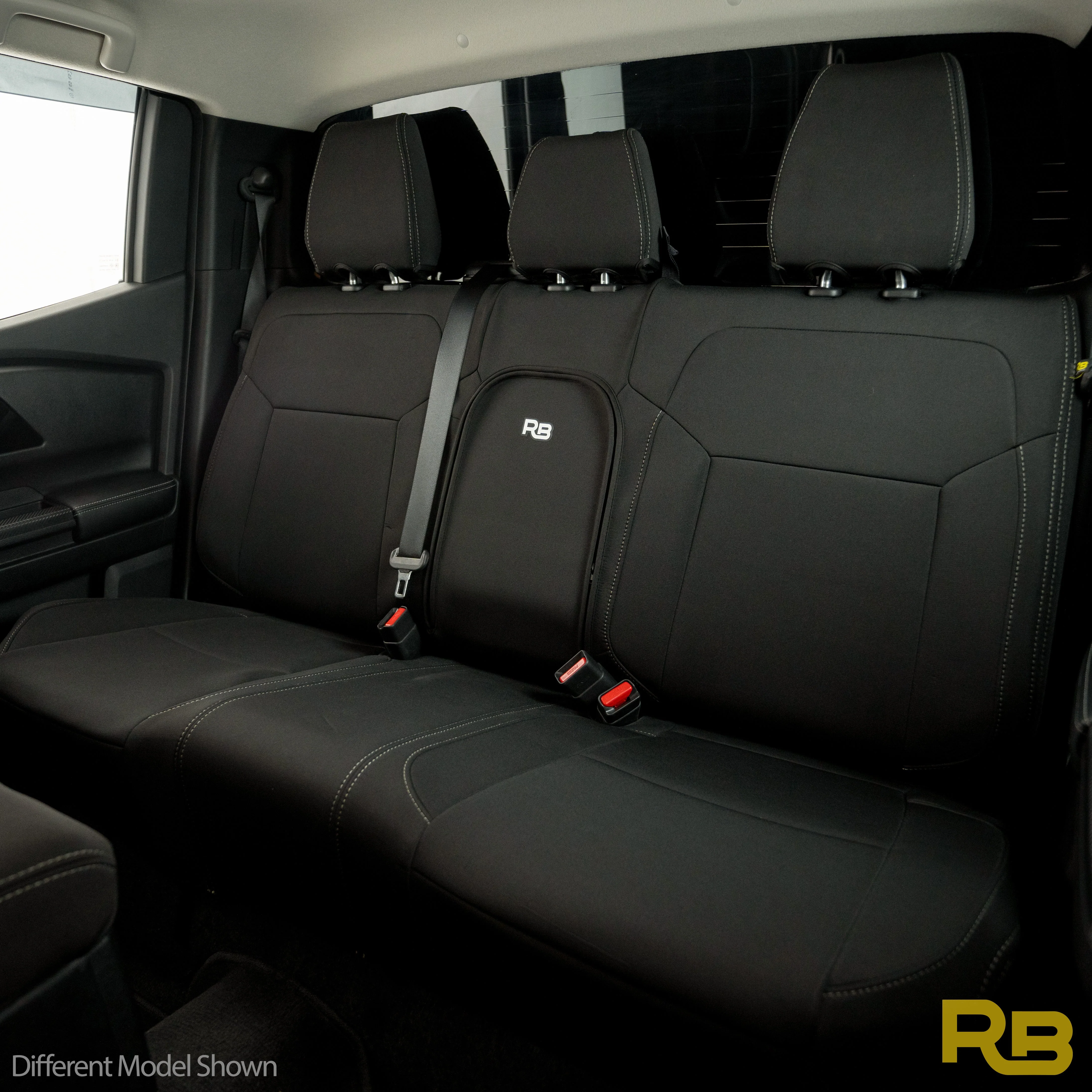 Razorback 4x4 - Toyota Hilux 8th Gen 48V V-Active - Dual Cab - GP4 Neoprene Rear Row Seat Covers (Available) - Image 2