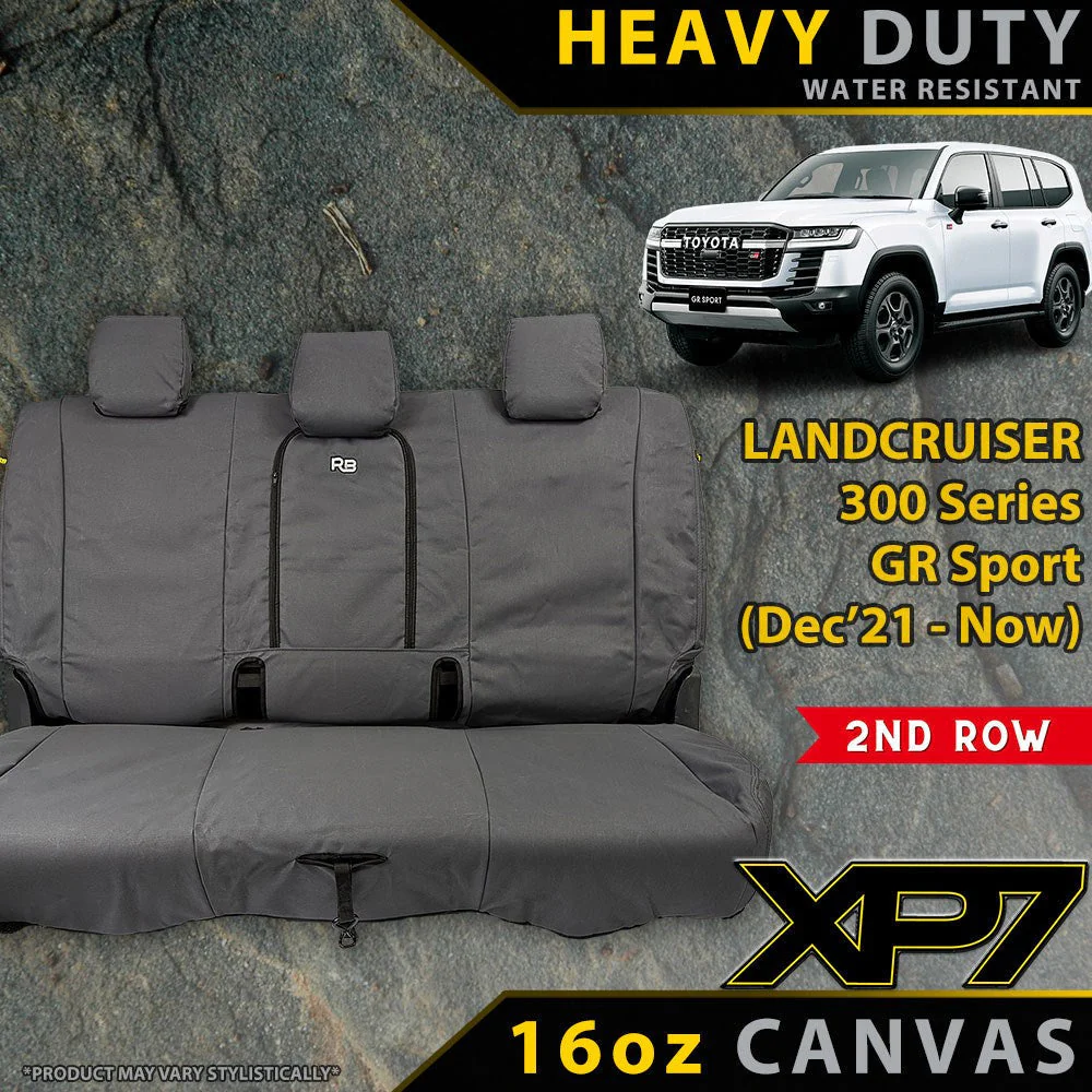 Razorback 4x4 - Toyota Landcruiser 300 Series - GR Sport - XP7 Heavy-Duty Canvas 2nd Row Seat Covers (Made to Order)