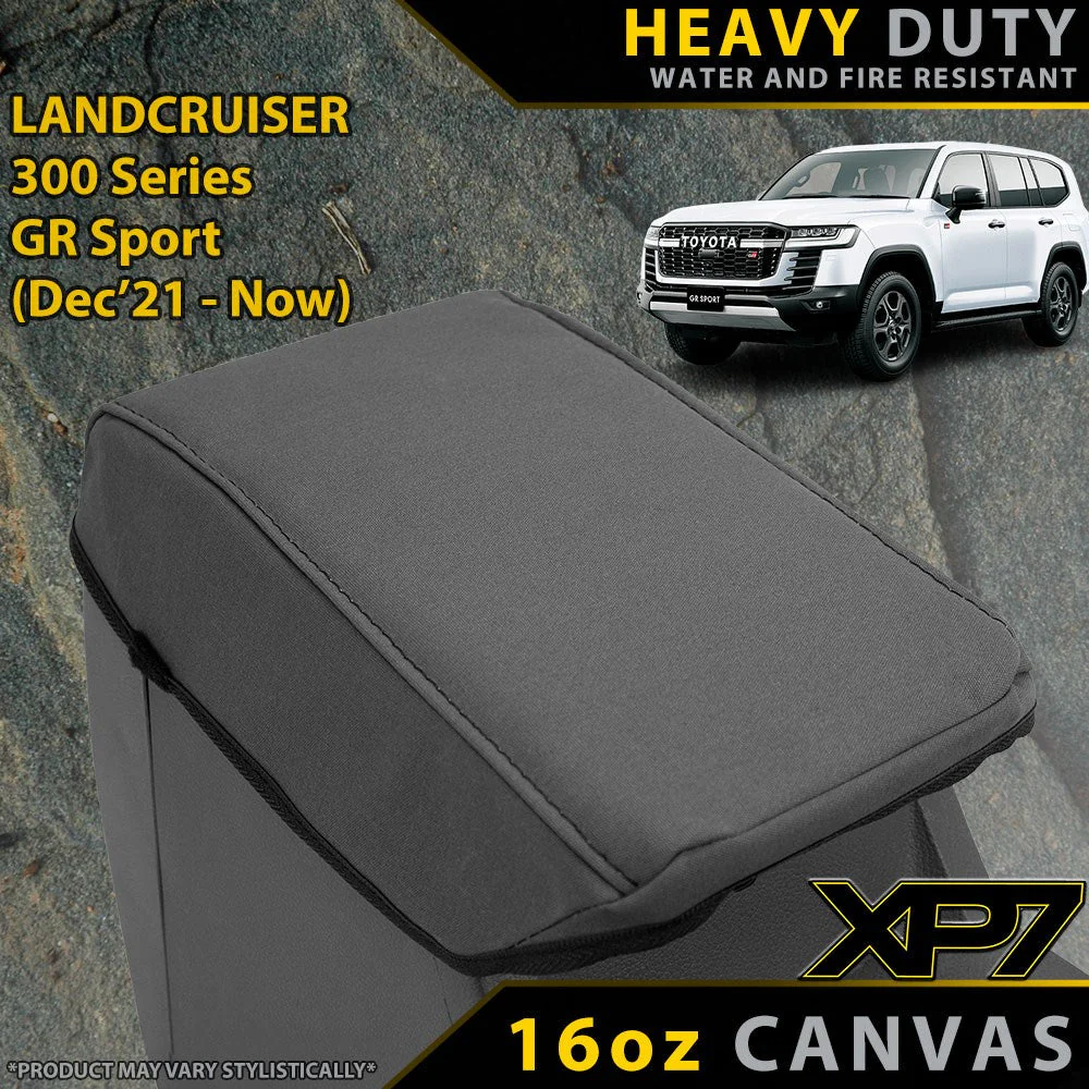 Razorback 4x4 - Toyota Landcruiser 300 Series - GR Sport - XP7 Heavy-Duty Canvas Console Lid Cover (Made to Order)