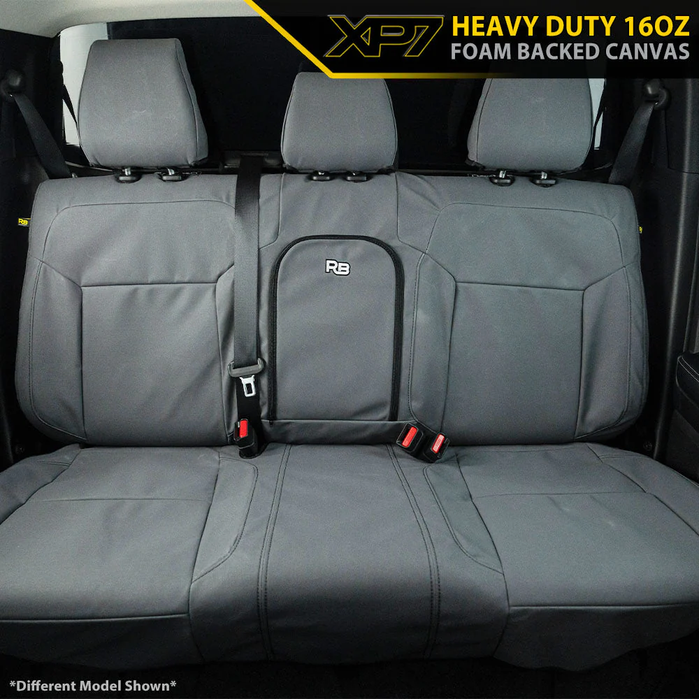 Razorback 4x4 - Toyota Landcruiser 300 Series - GXL Post-Facelift - XP7 Heavy-Duty Canvas 2nd Row Seat Covers (Made To Order)