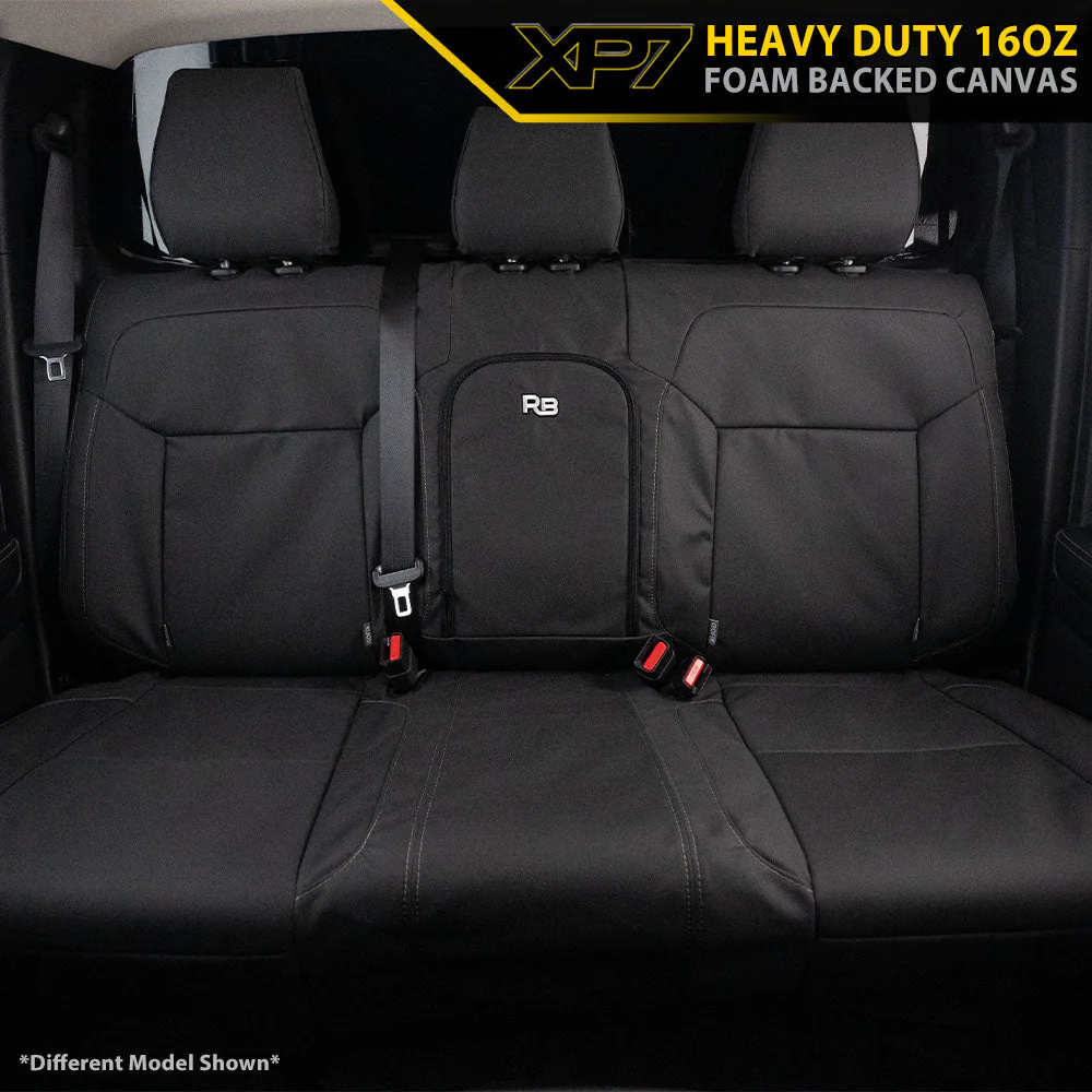 Razorback 4x4 - Toyota Landcruiser 300 Series - GXL Post-Facelift - XP7 Heavy-Duty Canvas 2nd Row Seat Covers (Made To Order) - Image 2