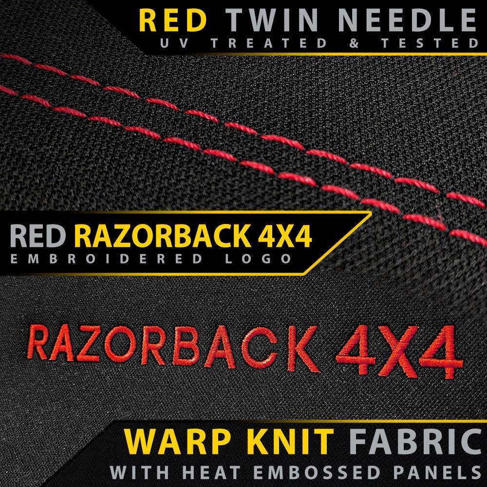 Razorback 4x4 - Toyota Landcruiser 76 Series - VDJ76R - GP6 Premium Neoprene Rear Row Seat Covers (Available) - Image 13