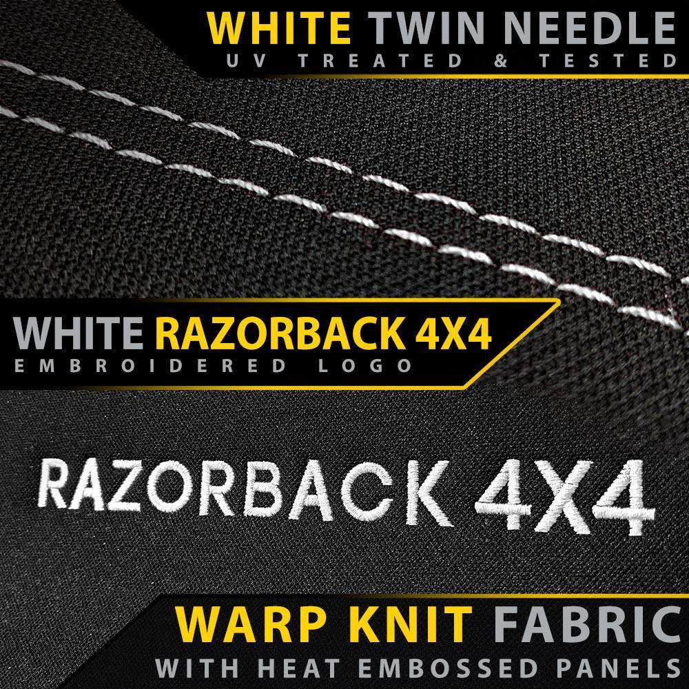 Razorback 4x4 - Toyota Landcruiser 76 Series - VDJ76R - GP6 Premium Neoprene Rear Row Seat Covers (Available) - Image 15