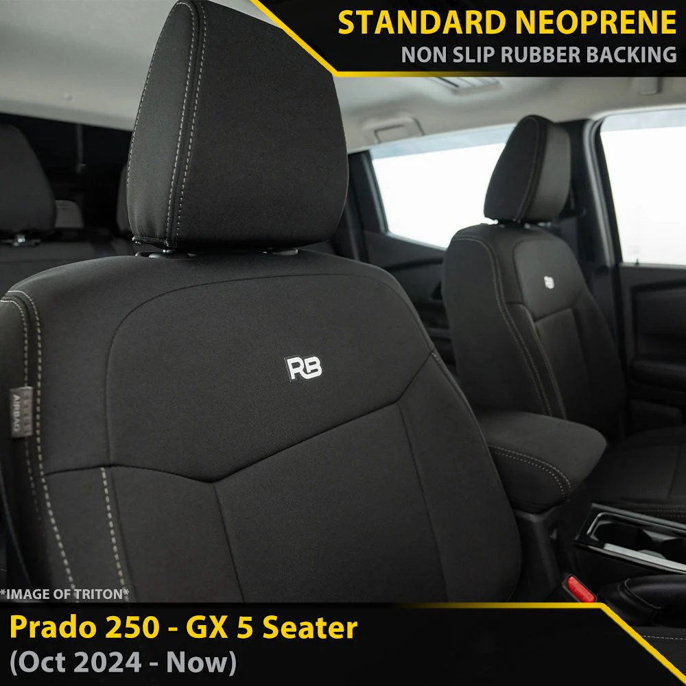 Razorback 4x4 - Toyota Prado 250 - GX - GP4 Neoprene 2x Front Seat Covers (In Stock)