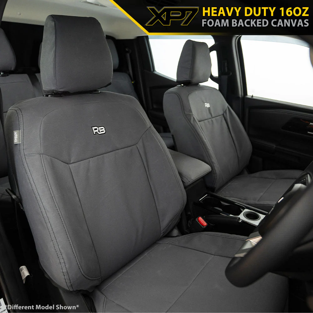 Razorback 4x4 - Toyota Prado 250 - Kakadu - XP7 Heavy-Duty Canvas 2x Front Seat Covers (Made To Order)