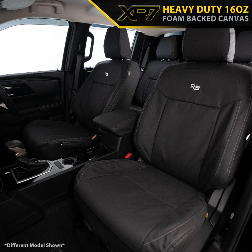Razorback 4x4 - Toyota Prado 250 - Kakadu - XP7 Heavy-Duty Canvas 2x Front Seat Covers (Made To Order) - Image 2