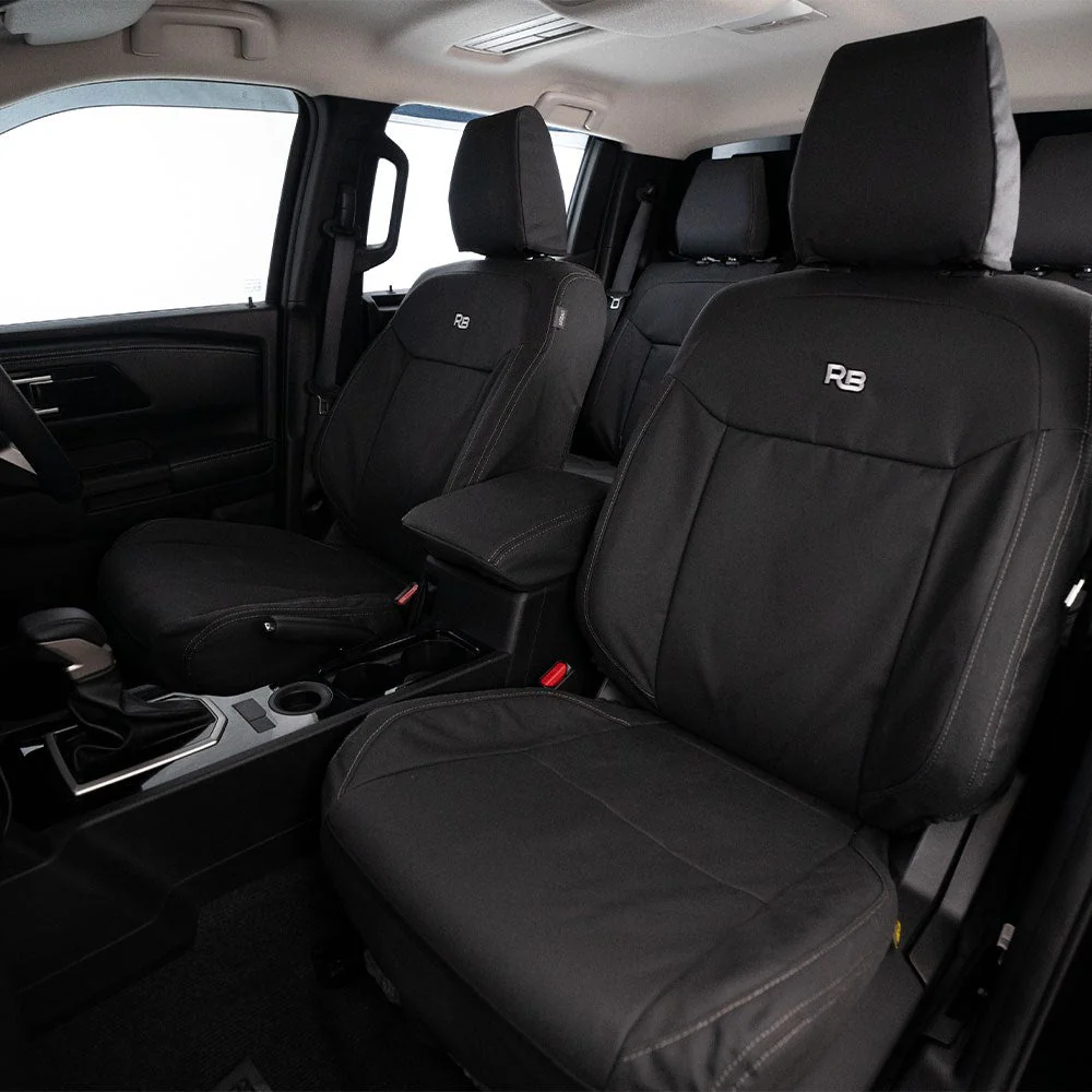 Razorback 4x4 - Toyota Landcruiser 76 Series - Post-Facelift (GDJL76R) - XP7 Heavy-Duty Canvas 2x Front Seat Covers (Available) - Image 2