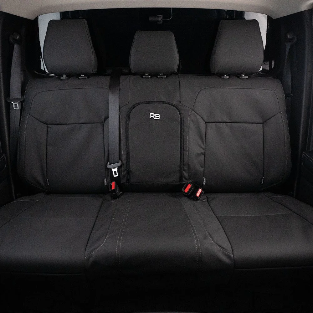 Razorback 4x4 - Toyota Landcruiser 76 Series - Post-Facelift (GDJL76R) - XP7 Heavy-Duty Canvas Rear Row Seat Covers (Made to Order) - Image 2