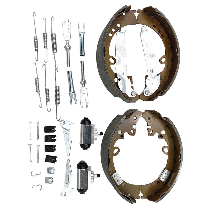 Rear Brake Shoes + Wheel Cylinders Kit - Suitable For Toyota Hilux GGN25R KUN26R GUN126R 4WD (2005-2019)