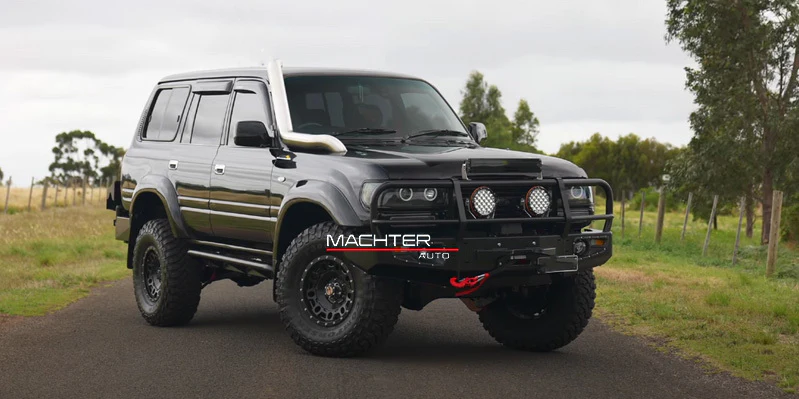 Smoke Angel Eye Pair Head Lights LED - Suitable for Landcruiser 80 Series Halo Projector AU - Image 5