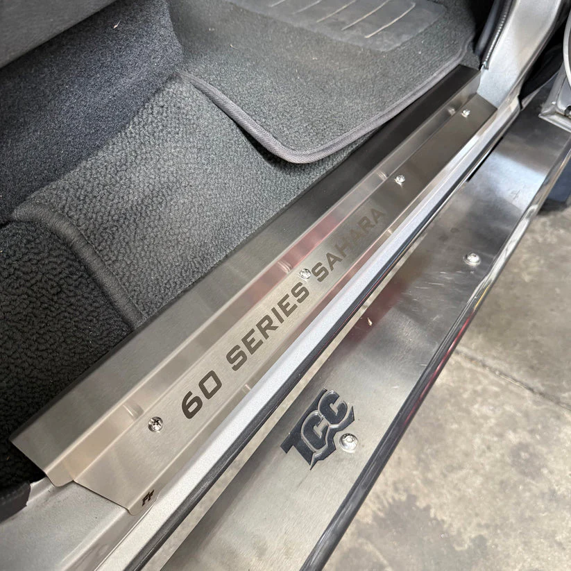 Stainless Steel Sill Trims - Suitable for use with 60 Series LandCruiser - Image 3