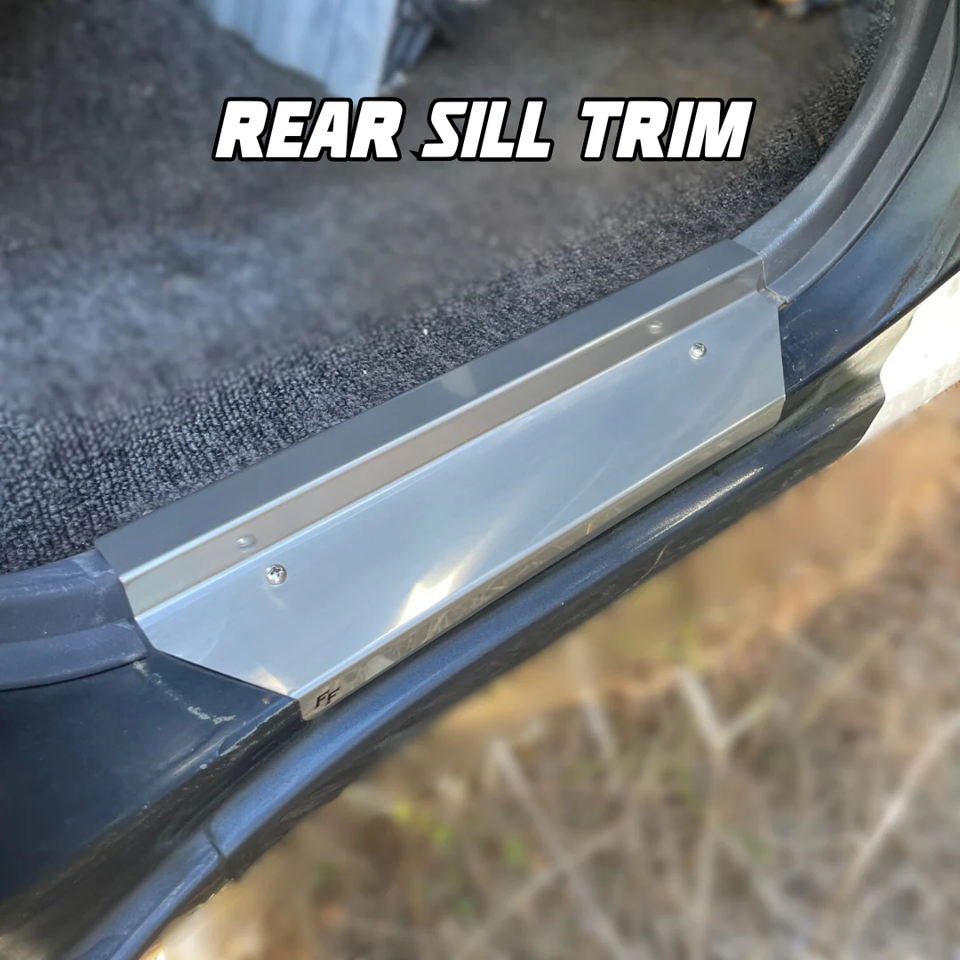 Stainless Steel Sill Trims - Suitable for use with 80 Series LandCruiser - Image 2