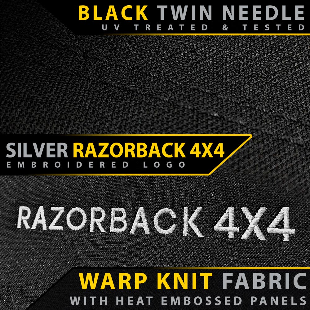 Razorback 4x4 GP6 Premium Neoprene Rear Row Seat Covers suitable for a Toyota Landcruiser 100/105 Series Standard (Made to Order) - Image 3