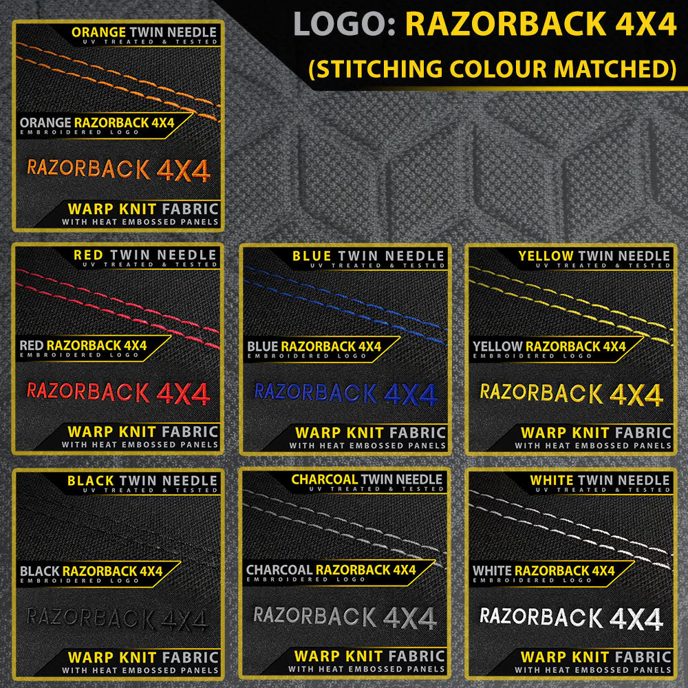 Razorback 4x4 - Toyota Landcruiser 100/105 Series - GXL & RV - GP6 Premium Neoprene Rear Row Seat Covers - 60/40 Split (Made to Order) - Image 4