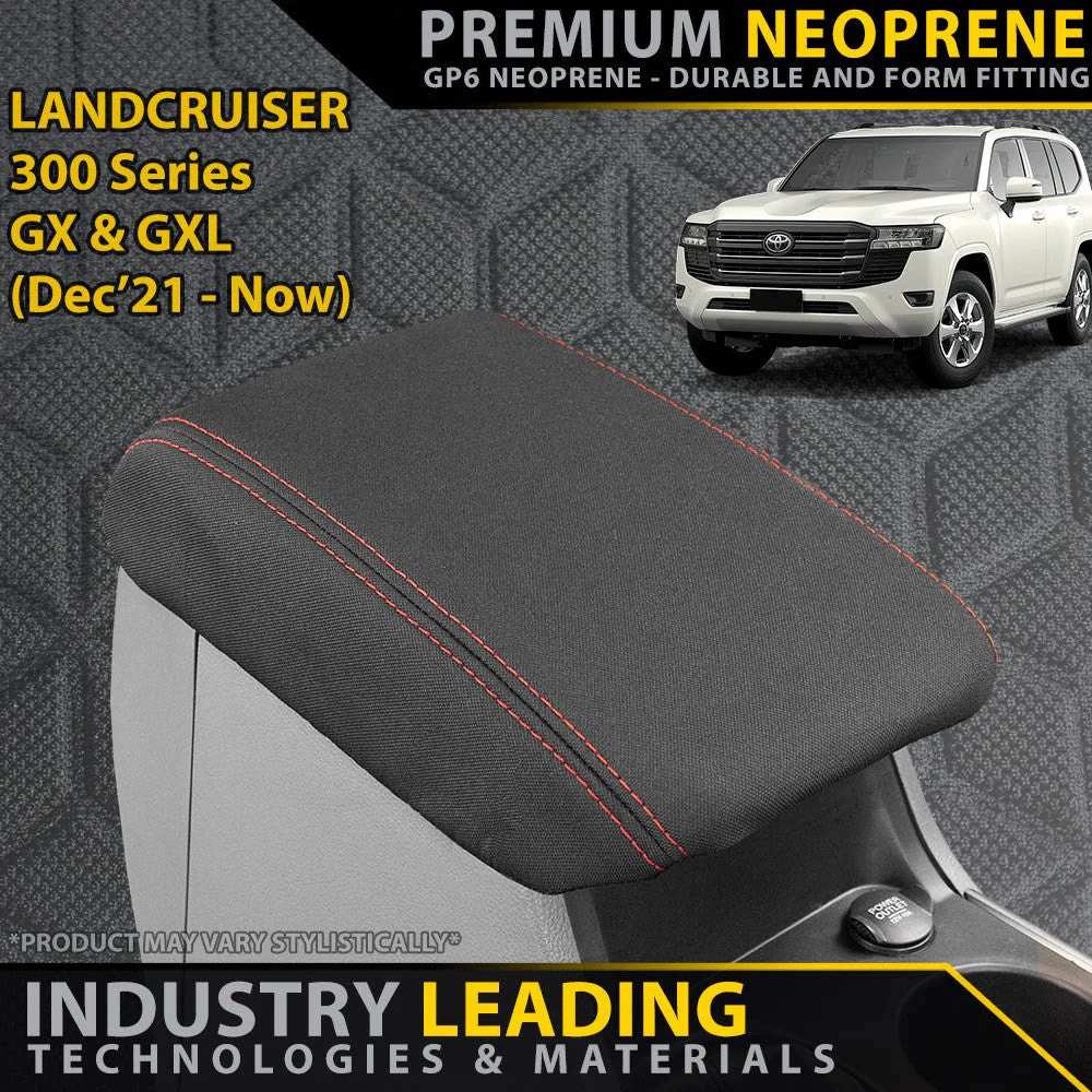 Razorback 4x4 - Toyota Landcruiser 300 Series - GX & GXL - GP6 Premium Neoprene Console Lid Cover (Available)