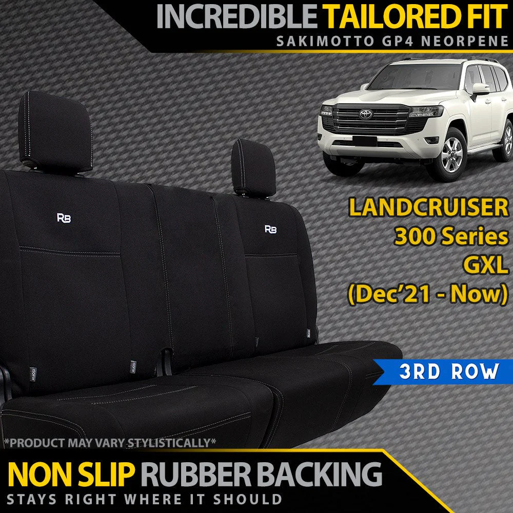 Razorback 4x4 - Toyota Landcruiser 300 Series - GXL - GP4 Neoprene 3rd Row Seat Covers (Made to Order)