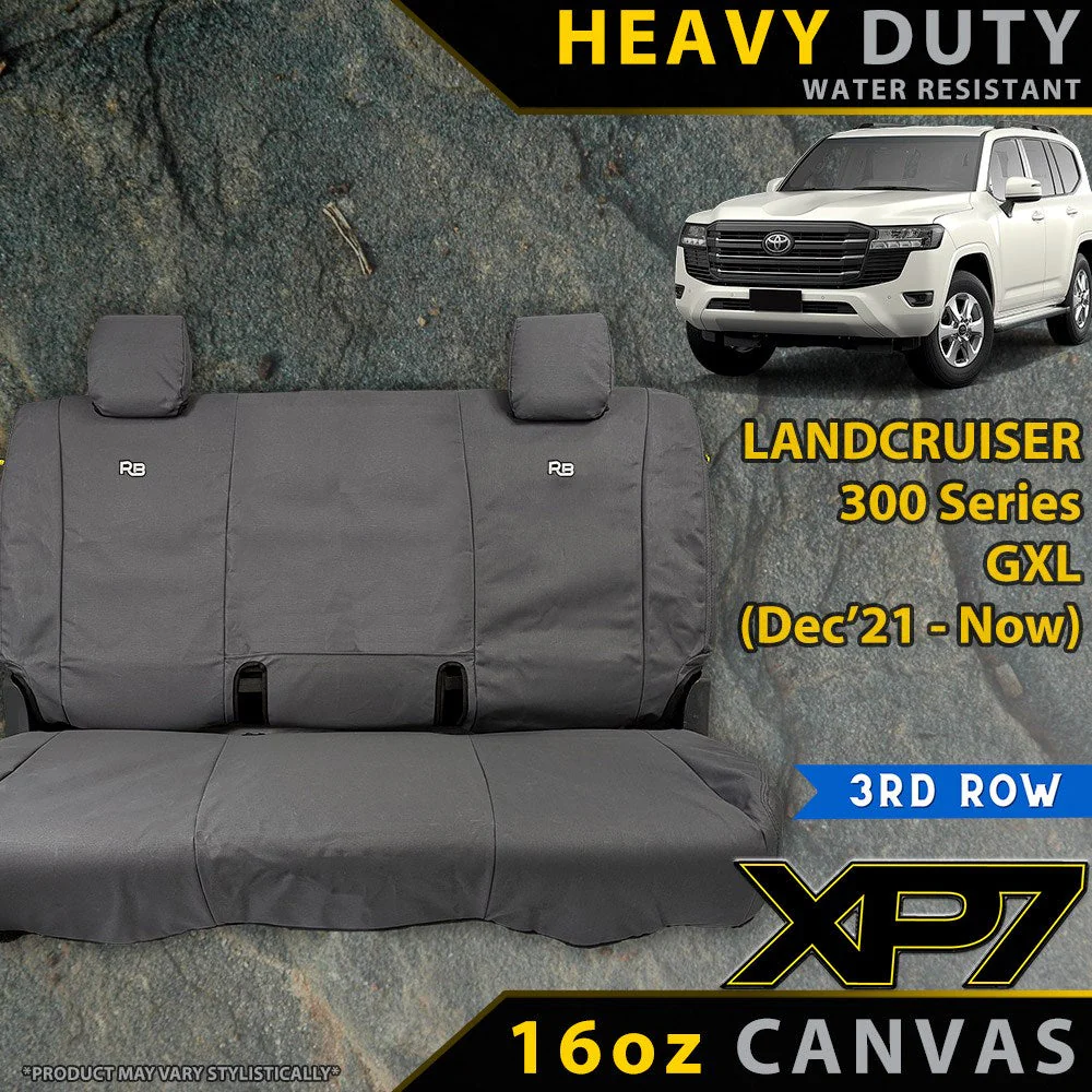 Razorback 4x4 - Toyota Landcruiser 300 Series - GXL - XP7 Heavy-Duty Canvas 3rd Row Seat Covers (Made to Order)