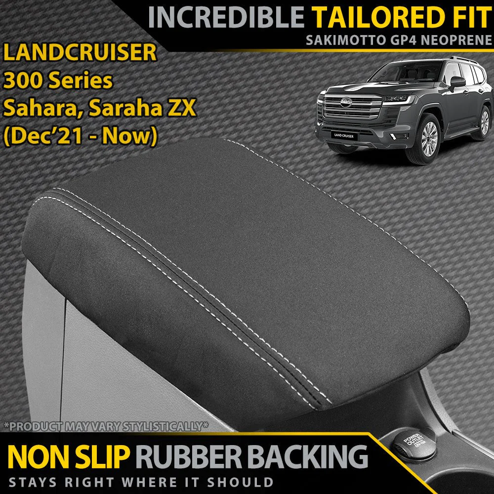 Razorback 4x4 - Toyota Landcruiser 300 Series - Sahara & Sahara ZX - GP4 Neoprene Console Lid Cover (In Stock)